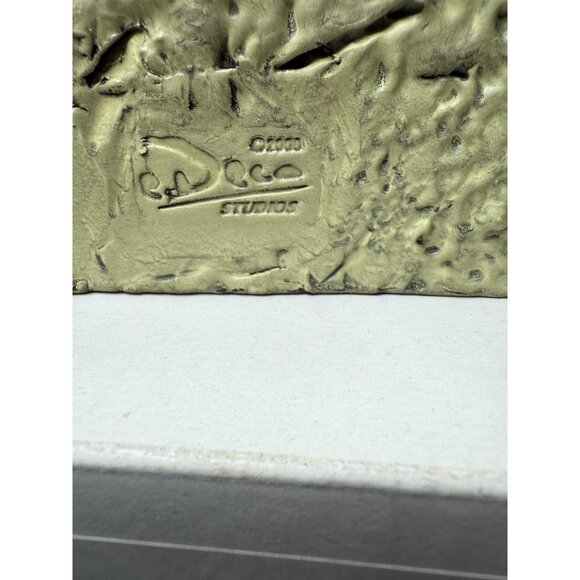 2001 Vintage eDeco Studios Decorative 3-Wick 3D Carved 5 Angels Candle - C103A - Picture 6 of 9